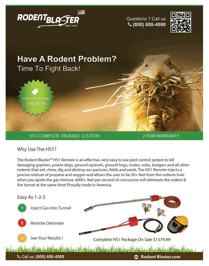 Rodent Blaster Ad